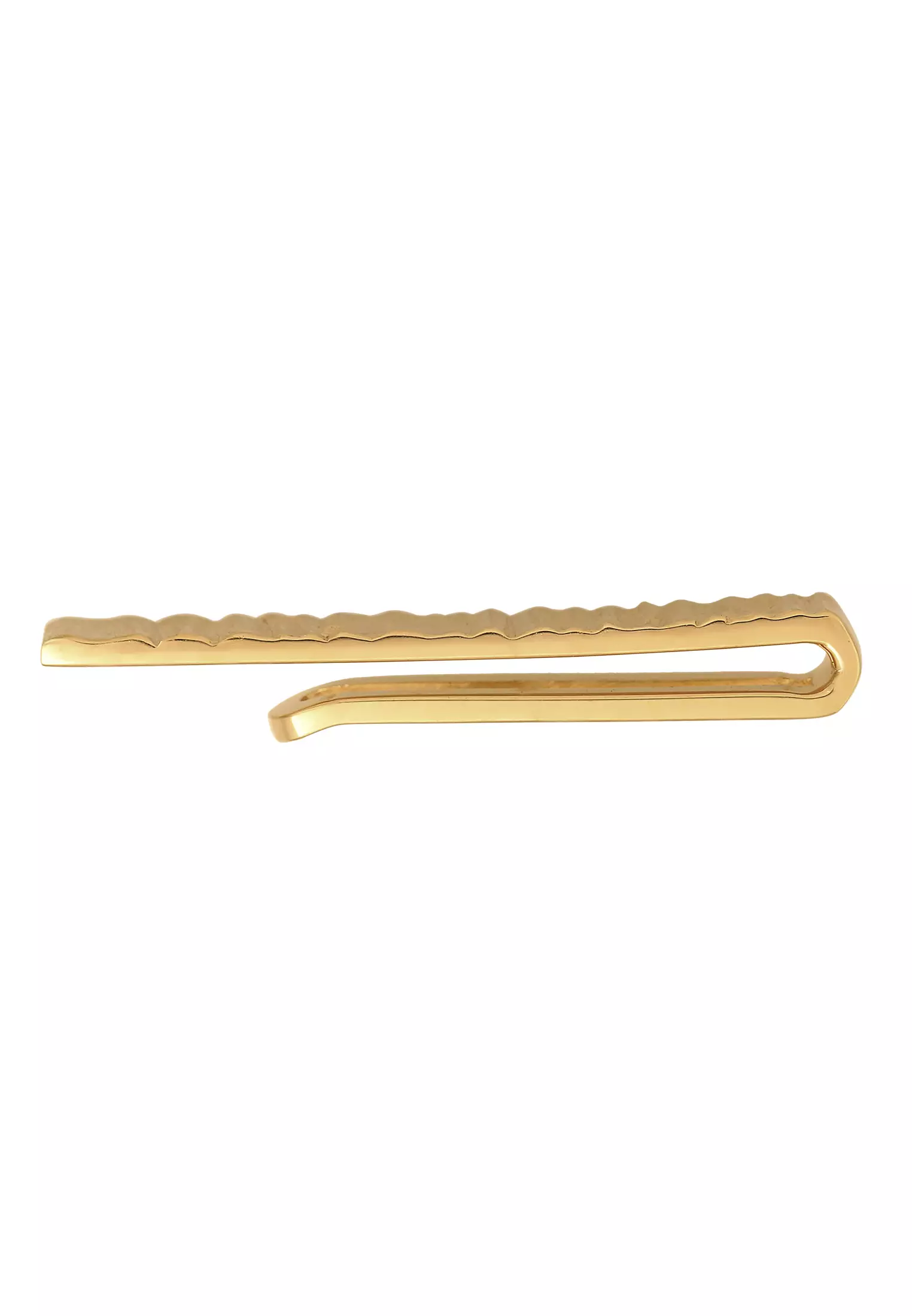 Tie Pin Men Organic Trend Textured Gold Plated