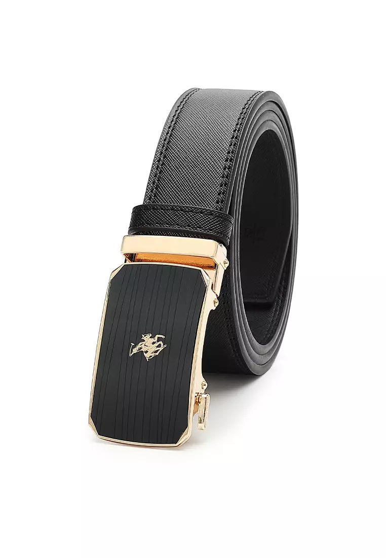 Mens black leather hot sale dress belt