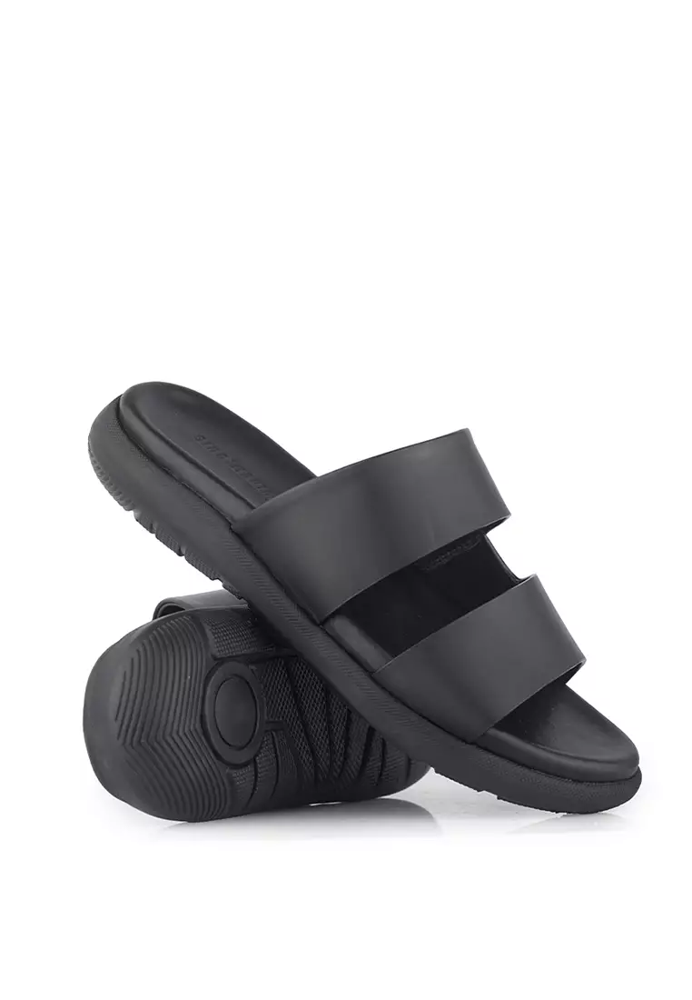 Sandal Kulit Pria Gino Mariani Issa Black