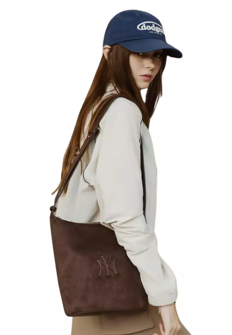 Basic Suede Bucket Bag - NY Brown 