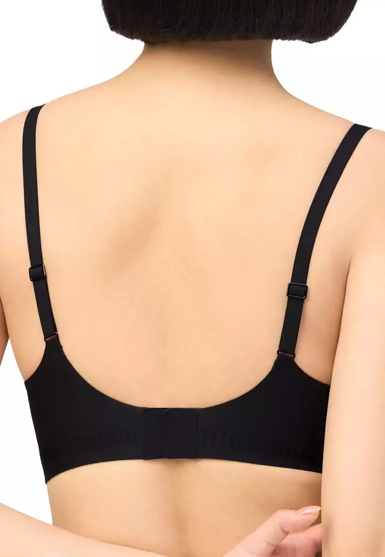 Zone Easy Non-Wired Padded Bra for Women- Black