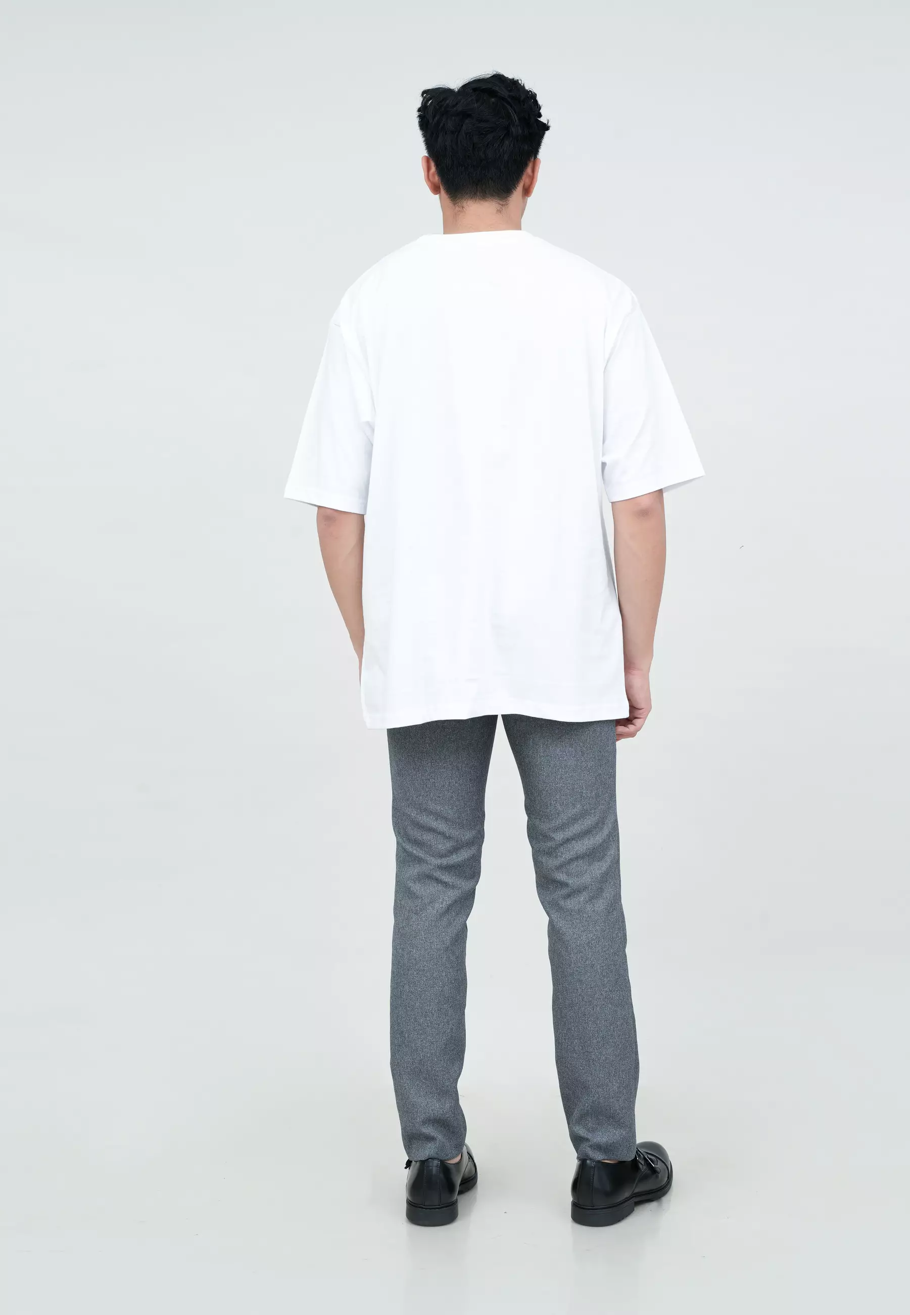 Houseofcuff Kaos Oversized T- shirt Pria Unisex Tebal Oversize Putih