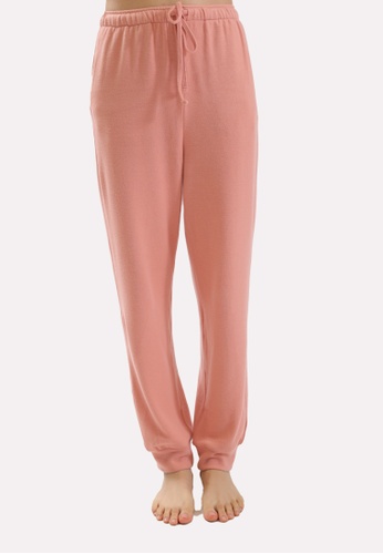 QuestChic pink and orange Cera Cotton Sweatpants 054E3AAAF60711GS_1