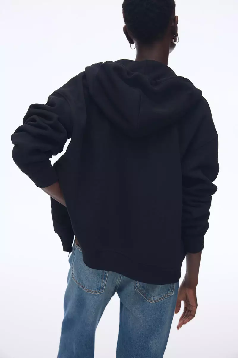 Zip-through hoodie
