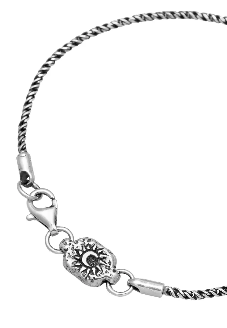 EXCLUSIVE Gelang Perhiasan Perak 925 Pria Sun