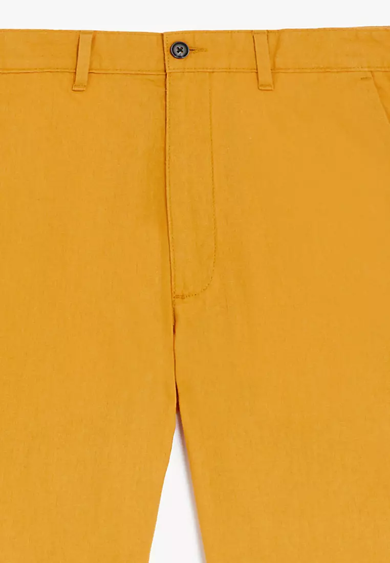 Linen Blend Chino Shorts