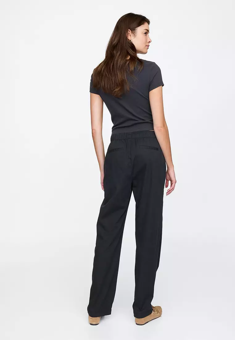 Mid Rise Easy Twill Pants