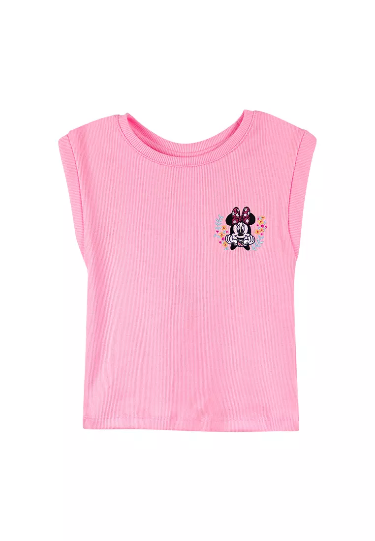 Buy Disney Toddler Girls Minnie Mouse Embroidered T Shirt 2024