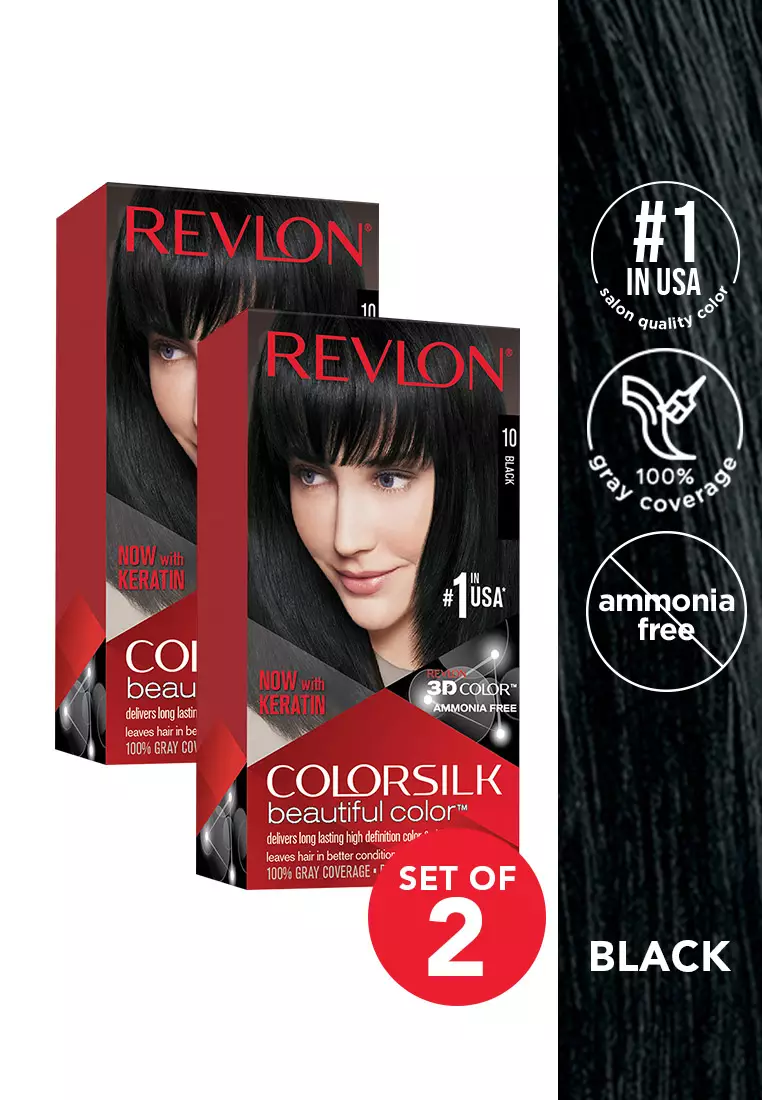 Colorsilk Beautiful Color Permanent Hair Color Duo (Black)