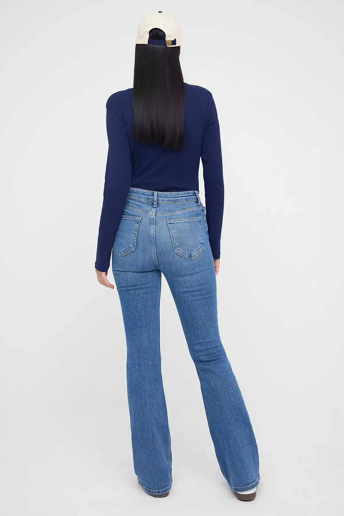 Teen Blue High Waist Flared Jeans Twoaw26Je00095