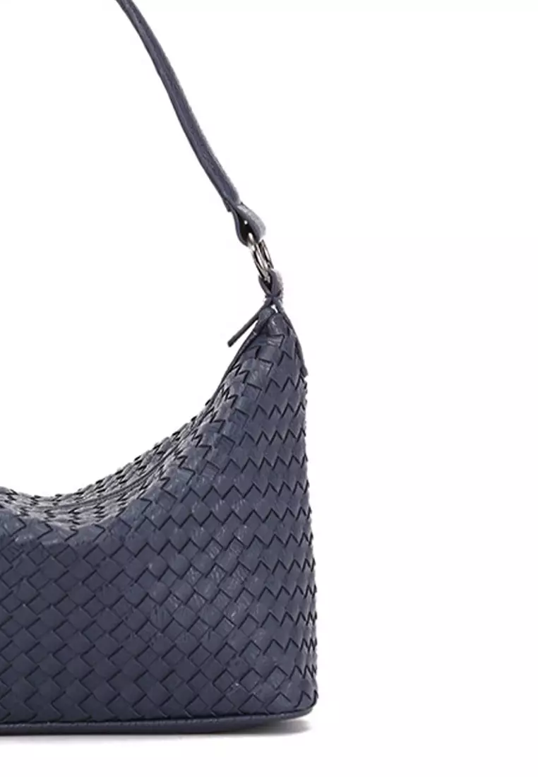 Faux Leather Woven Hobo Bag CX-B707