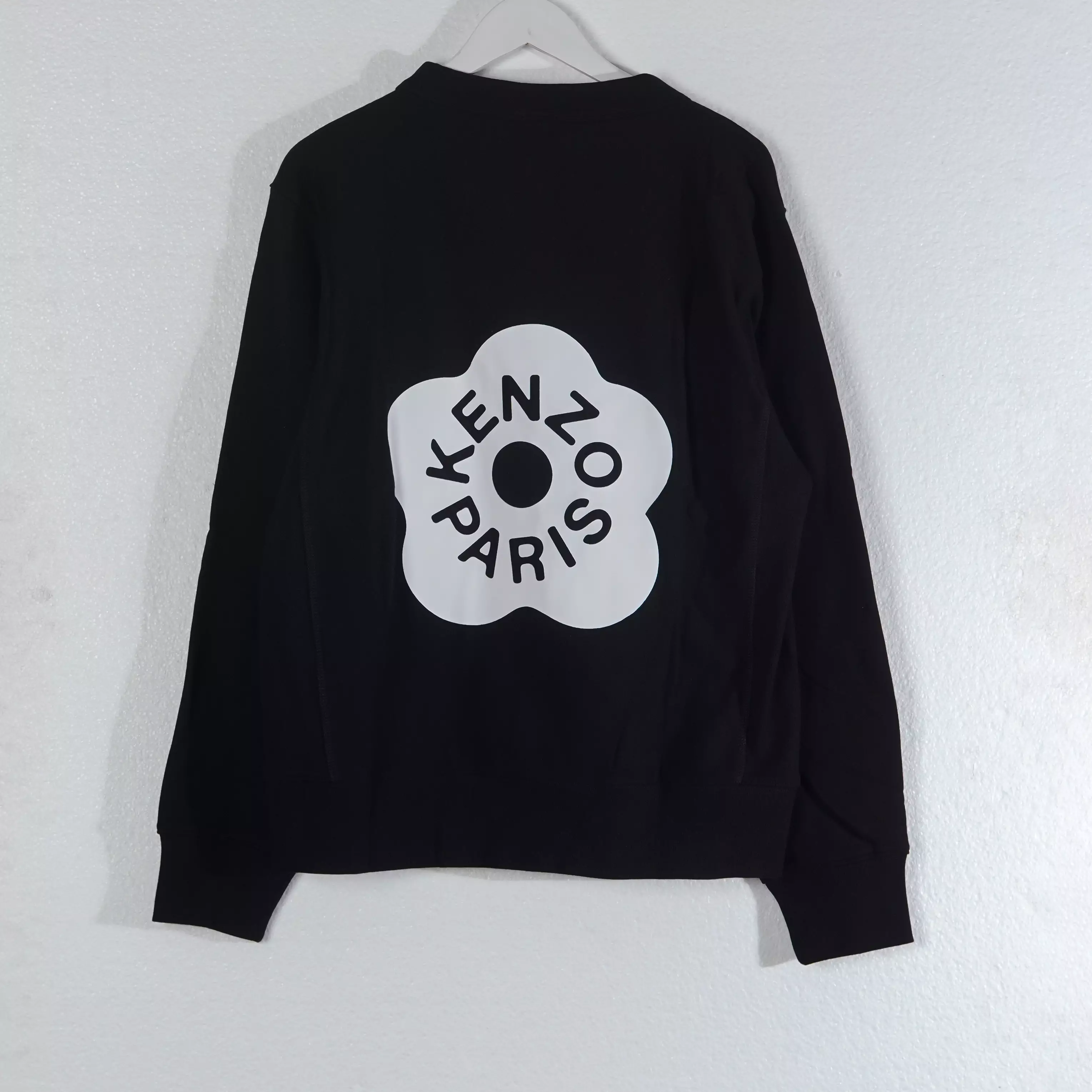 Sweater KENZO BOKE TEXT SPRAY WHITE BLACK SWEATSHIRT 100% ORIGINAL