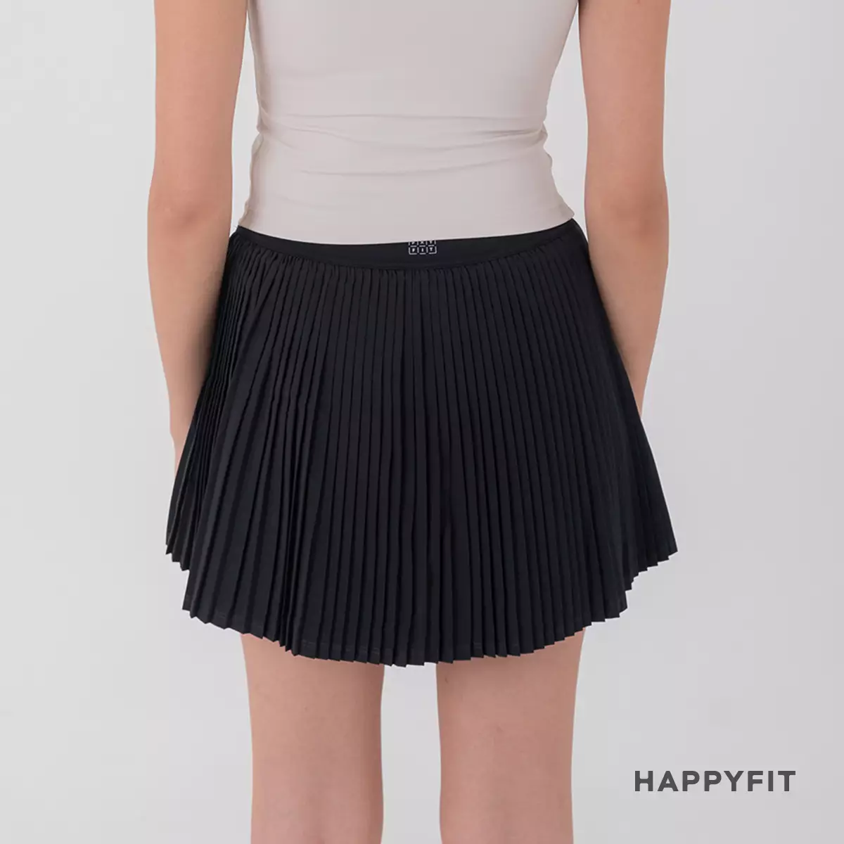 Happyfit Pleated Tennis Skirt Black
