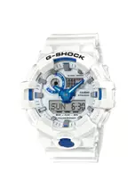 Blue, White