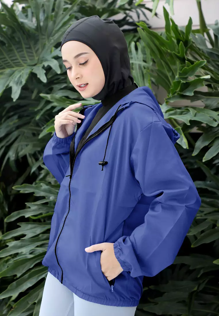 Zelena - Airy Waterproof Jacket | Jaket Olahraga | Sauna Suit - Sonic Blue