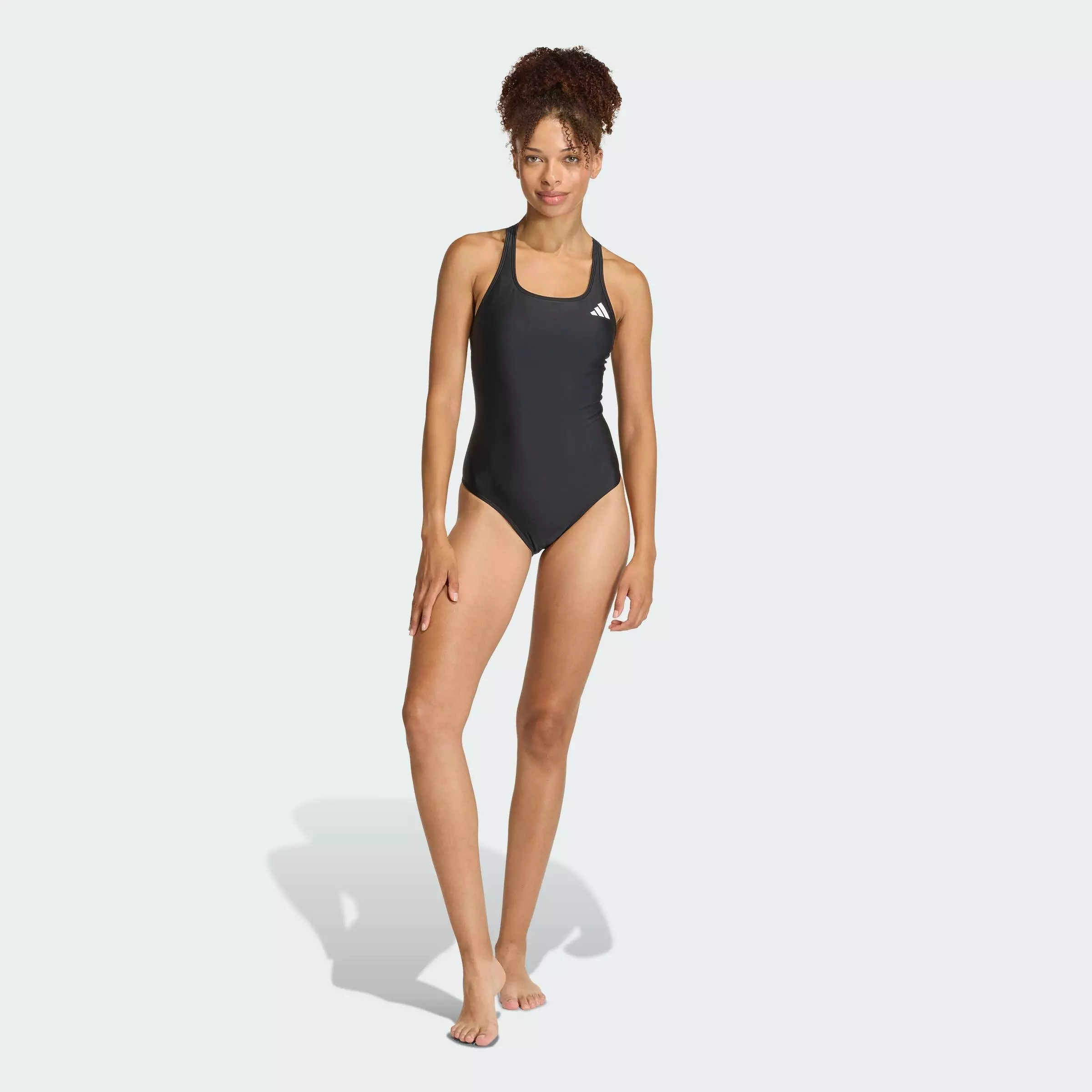 Swimming PADDED V-BACK SWIMSUIT Women Black KD5353