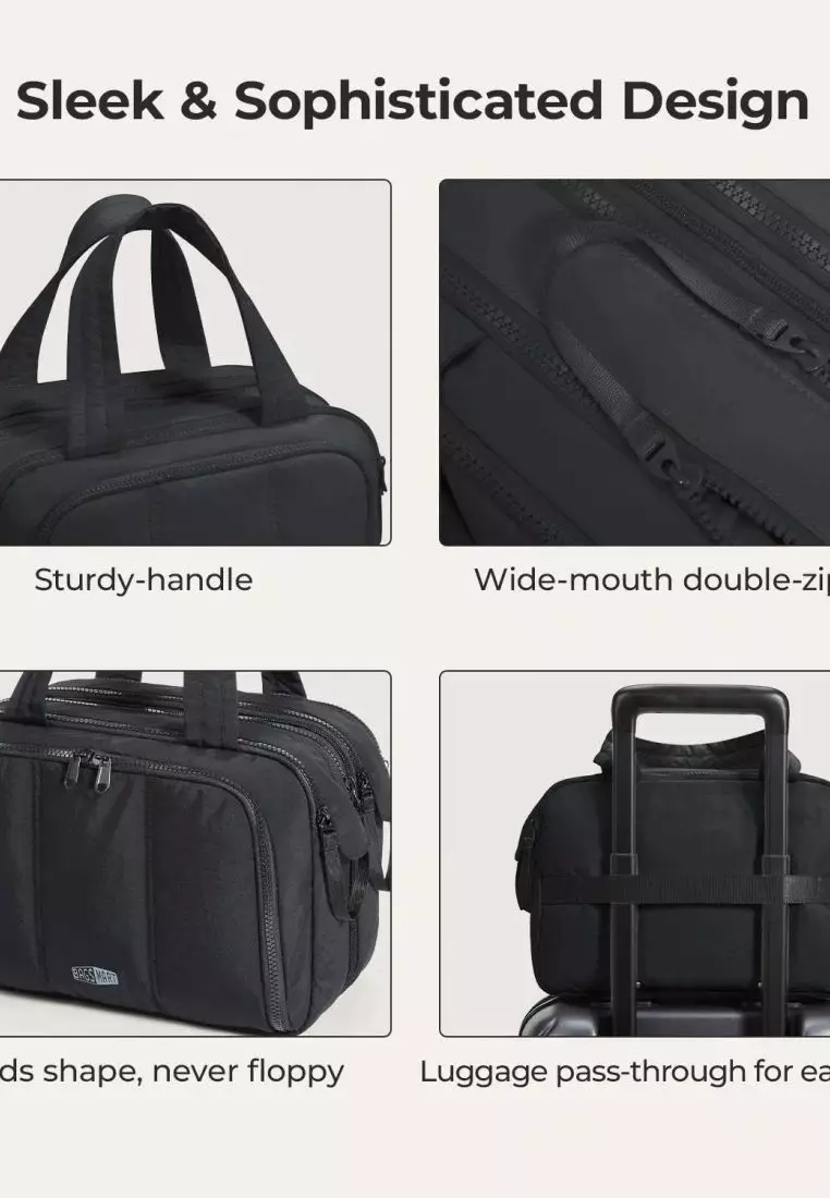 Bagsmart Crush Hanging Toiletry Bag (Black)