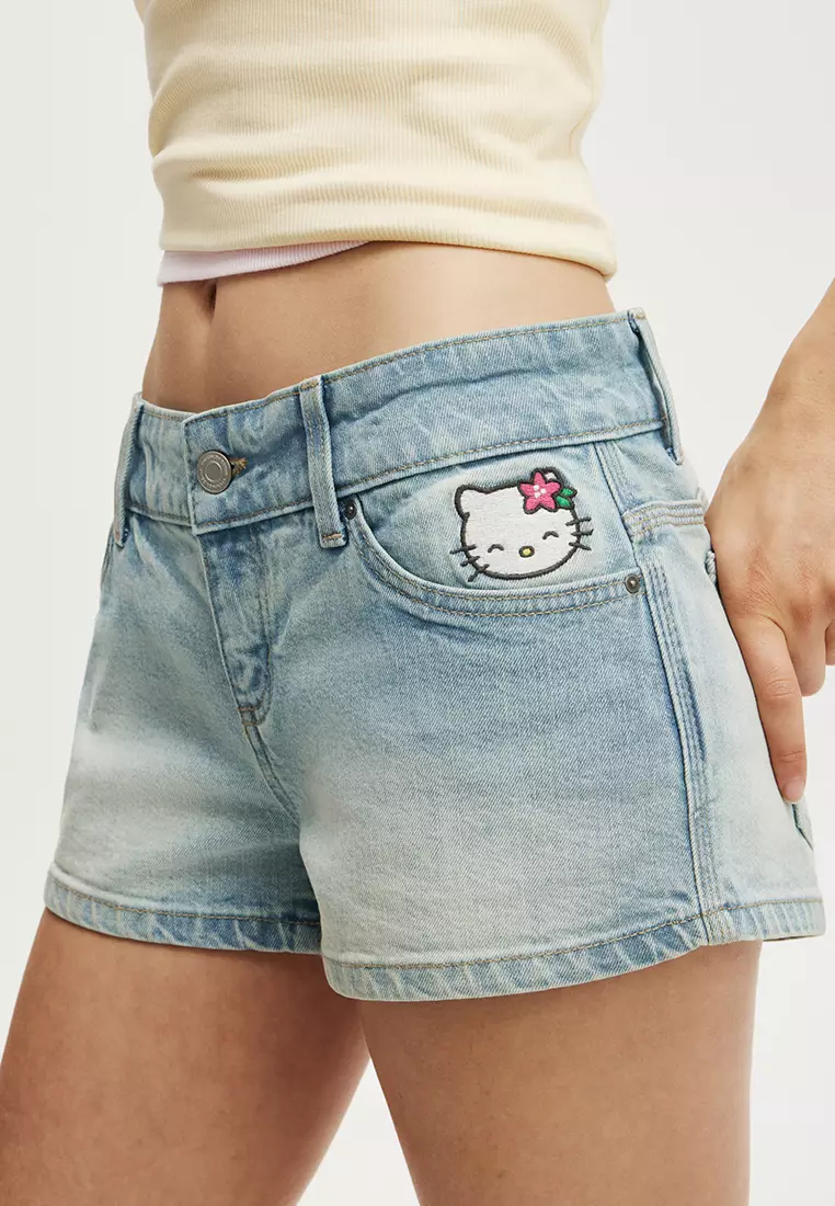 Micro Low Denim Shorts