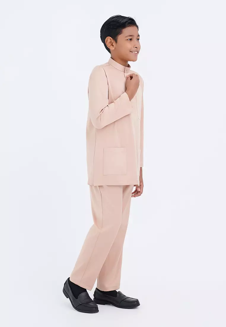 Gene Martino - Faez Baju Melayu Slim Fit Sedondon – Junior 1292