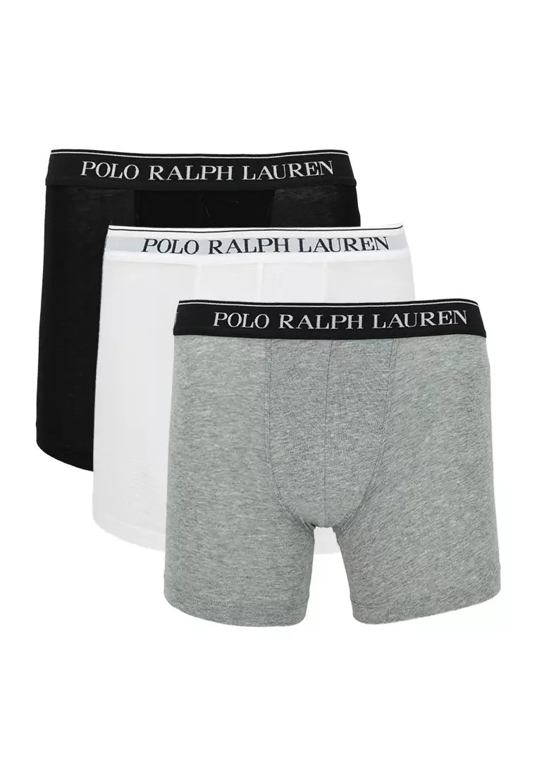 Buy Polo Ralph Lauren 3 Packs Logo Boxer Briefs Online | ZALORA Malaysia