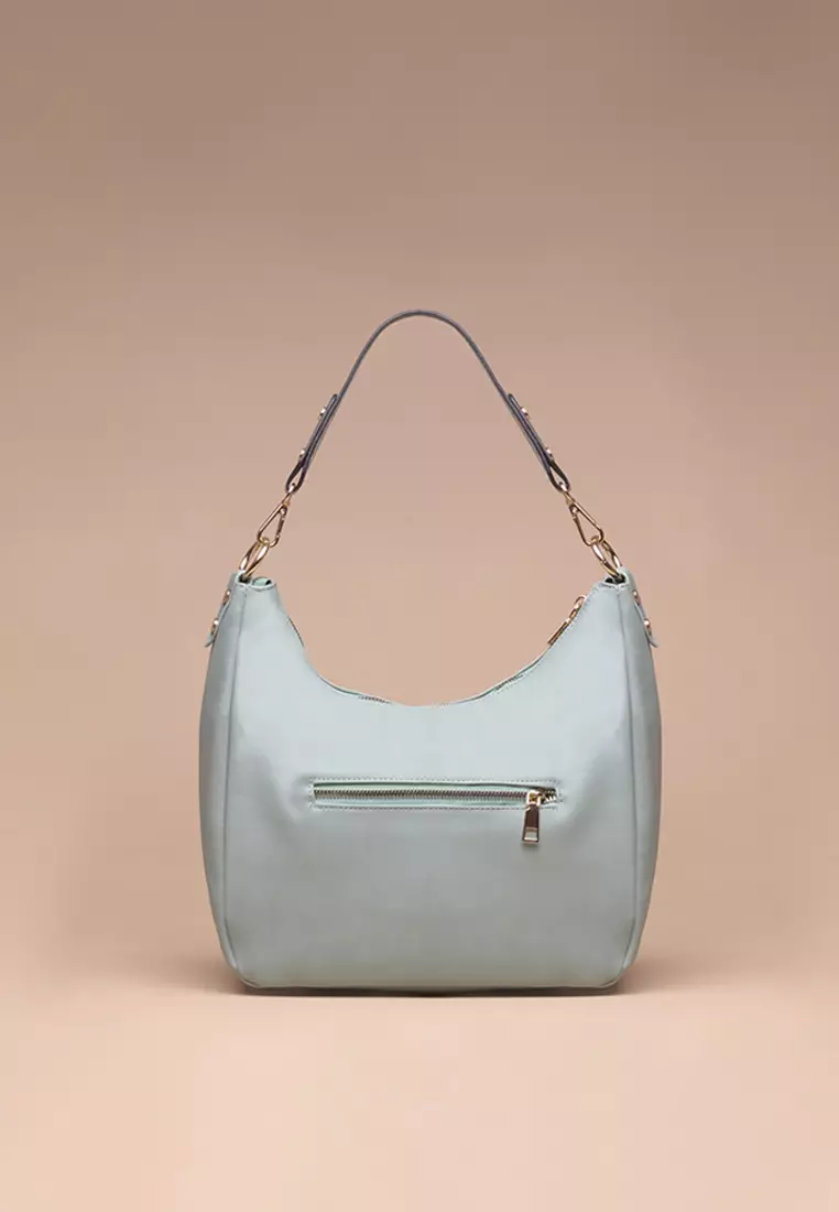 Tas Bahu Wanita Silvertote Jules Hobo Sage Green