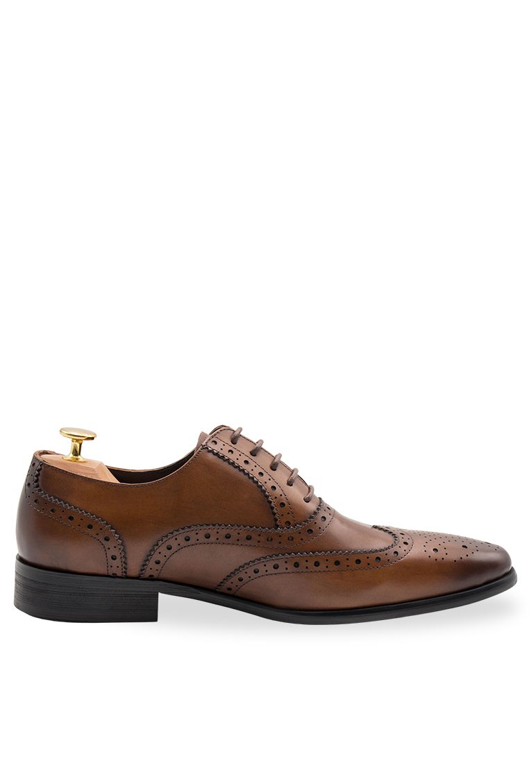 Salvador Wingtip Dark Chestnut Oxford