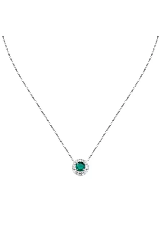 Morellato Tesori Eterni 40+5 cm Green Women's Silver 925 Necklace SAIW272