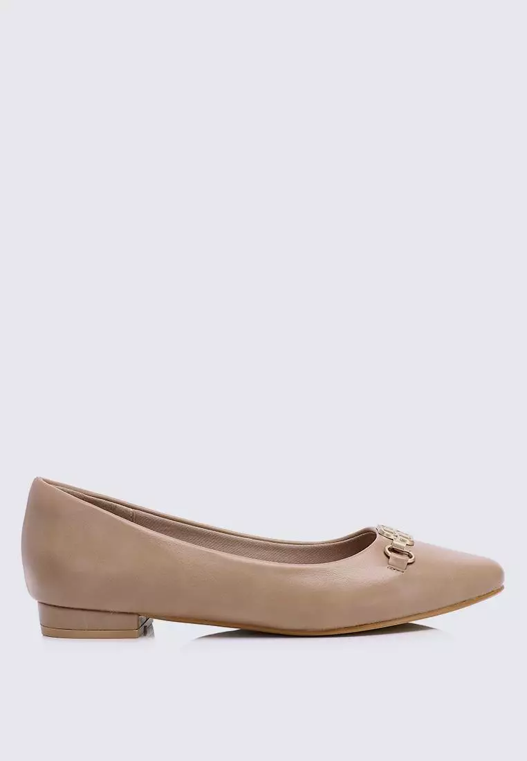 Discount on My Ballerine  shoes - SKU: My Ballerine Elisa Comfy Pumps In Almond
