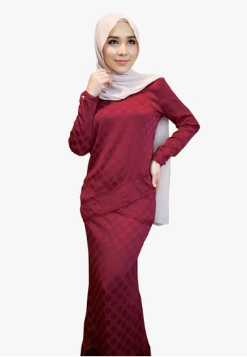 Buy Kurung Organza Polka Dot from Zoe Arissa in Red only 189