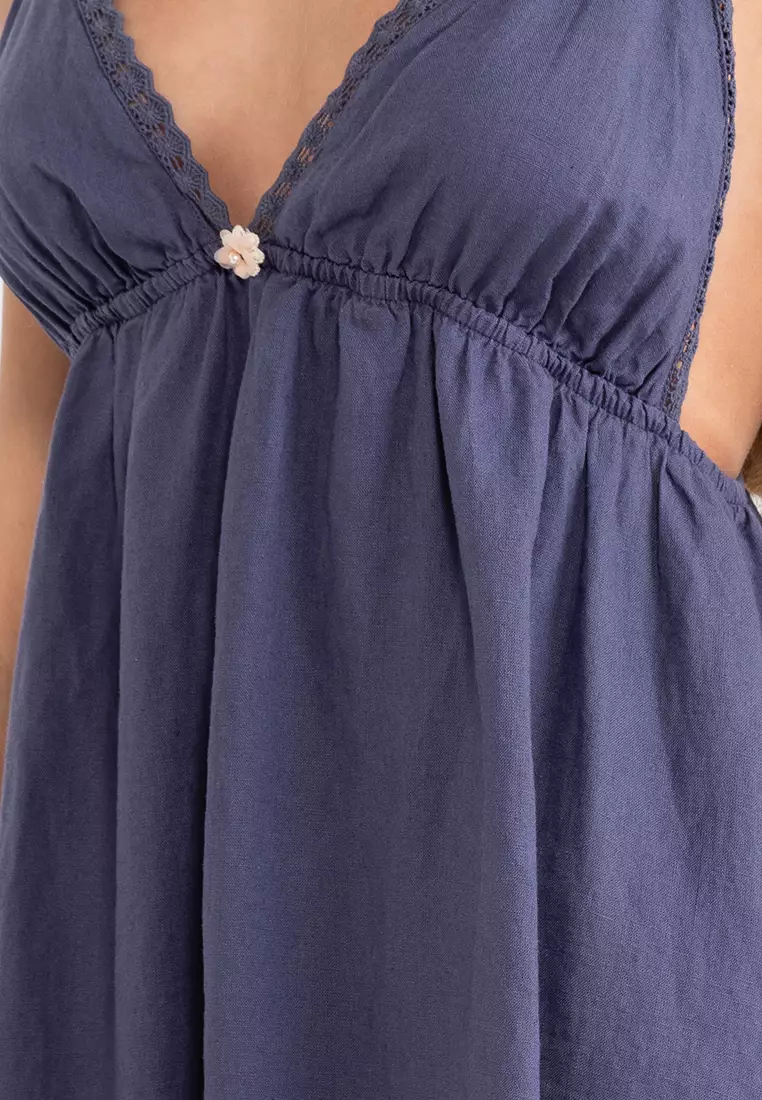 Cotton On Body Linen Blend Babydoll Nightie 2024 Buy Cotton On