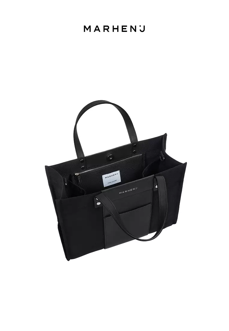 KAI Canvas Vegan Leather Crossbody Bag Urban Black