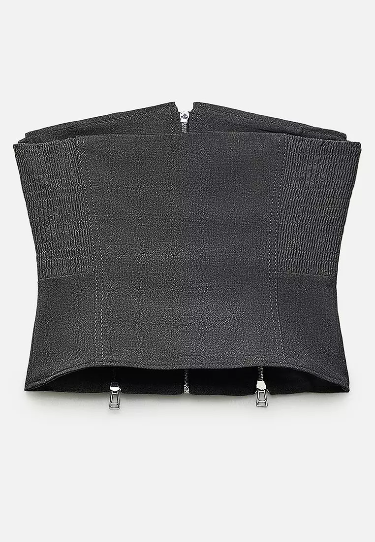 最終値下げ⭐︎Eaphi RIB KNIT BUSTIER original knit bustier ensemble TOPS Reurie'（レウリィ）