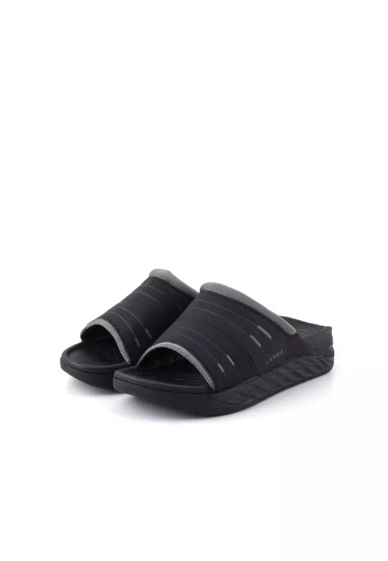All black discount slides men's