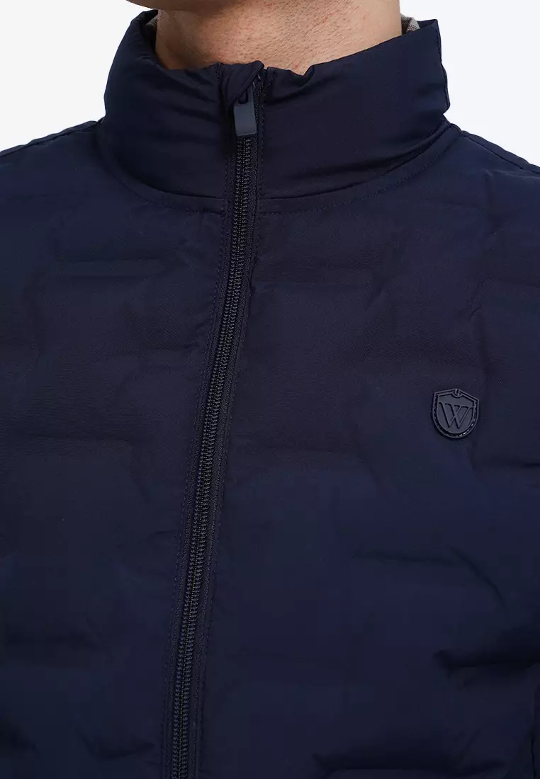 Puff Quilted Vest with Front Zipper