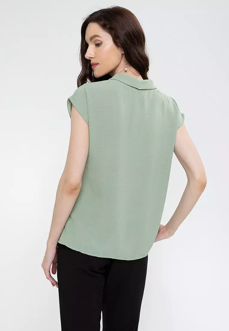 Latrice Cowl Neck Continuous Sleeve Top