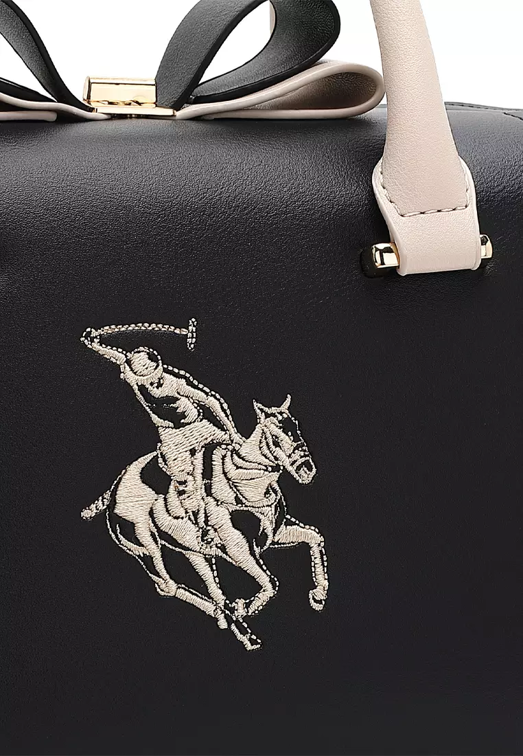 Logo Top Handle Bag / Sling Bag / Crossbody Bag (Tas Selempang Wanita / Tas Tangan Wanita) - Hitam