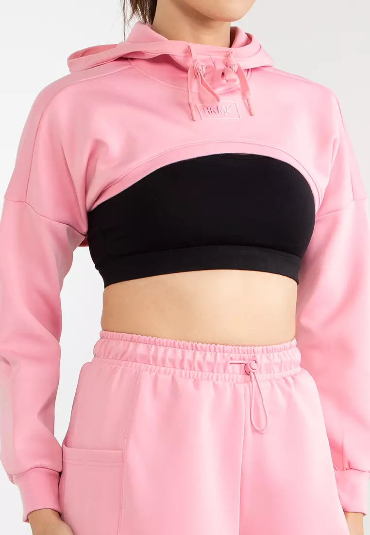 Hoddie cheap crop top