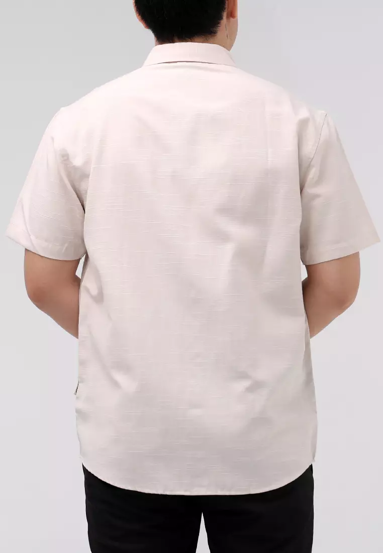 Woven Slub Cotton Short Sleeves