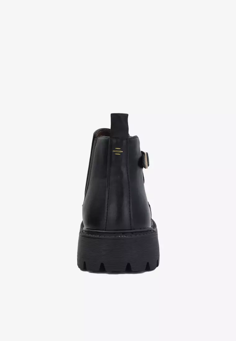 Dr Cardin Men Pillow Foam Faux Leather  Chelsea Boot Shoe TBP-6855