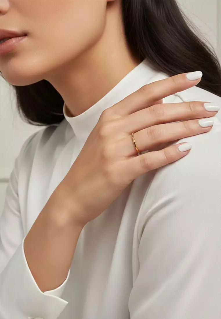 Gold Simplicity Slim Ring