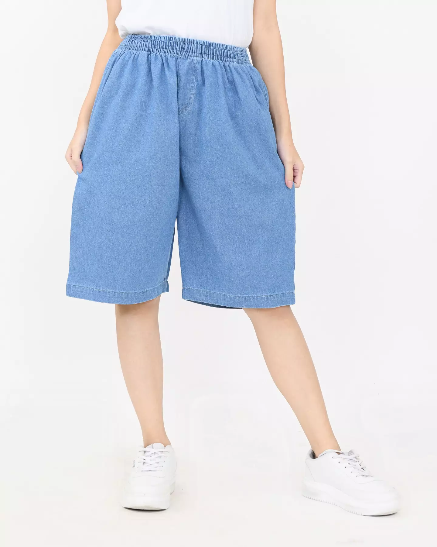 Celana Pendek Wanita - Joey Midi Denim Short Pants