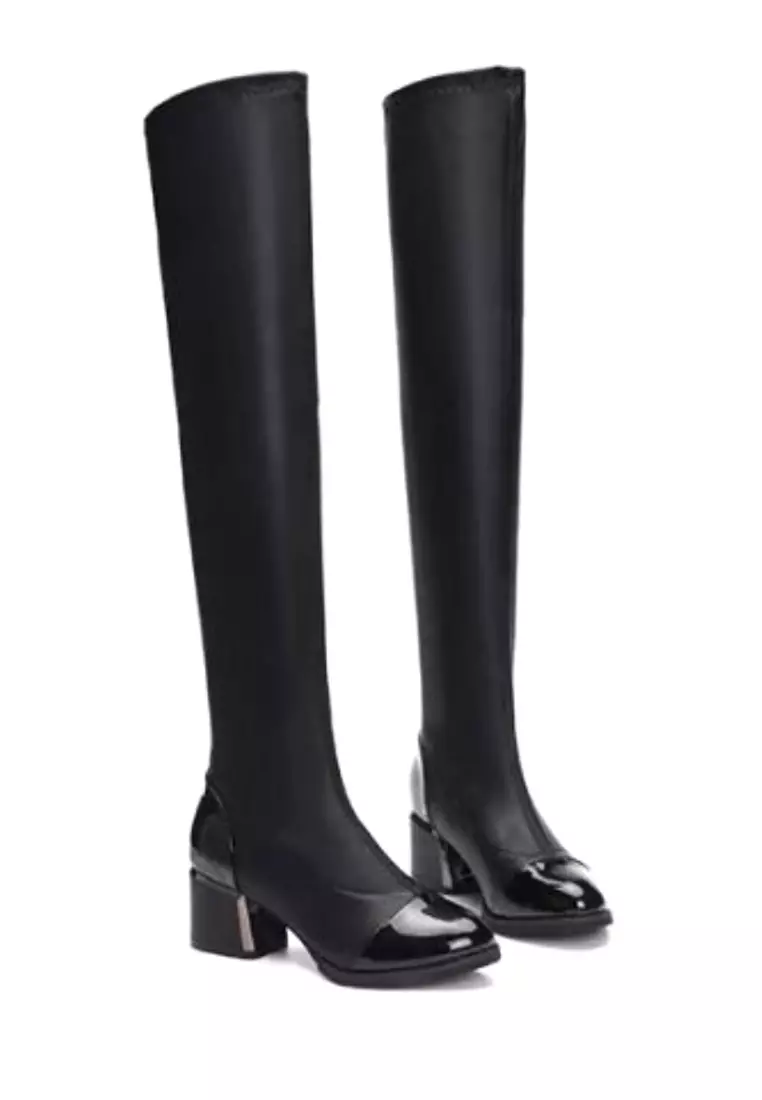 Tight fitting knee high boots deals