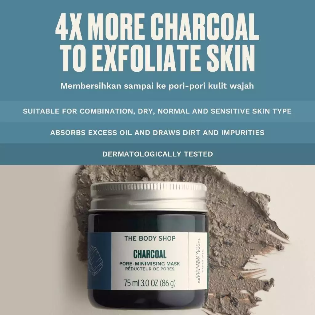 Charcoal Pore Minimising Face Mask 75ml