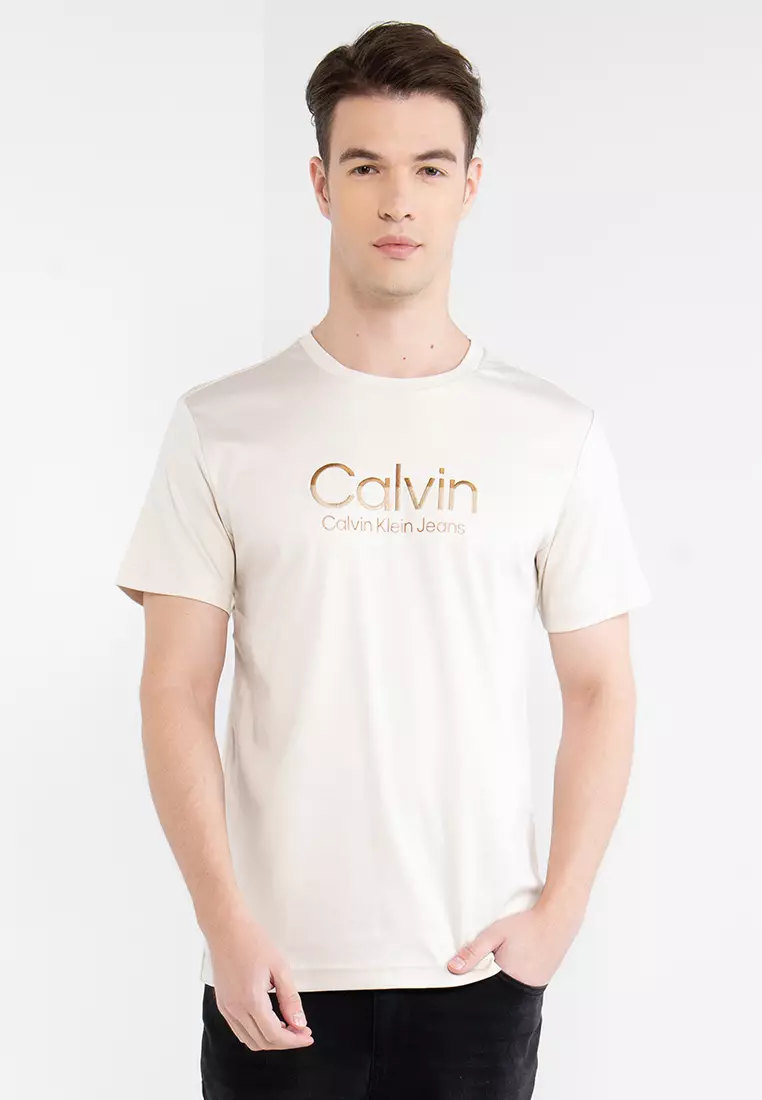 Buy Calvin Klein Embroidered Tee - Calvin Klein Jeans Online | ZALORA  Malaysia