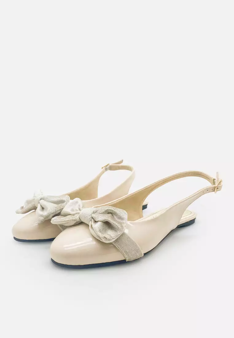 Slingback Women Flat Sandal with Bow