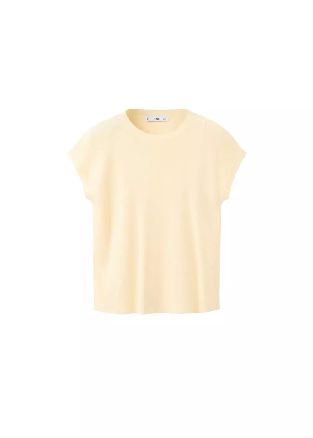 Jersey rajutan katun lengan pendek