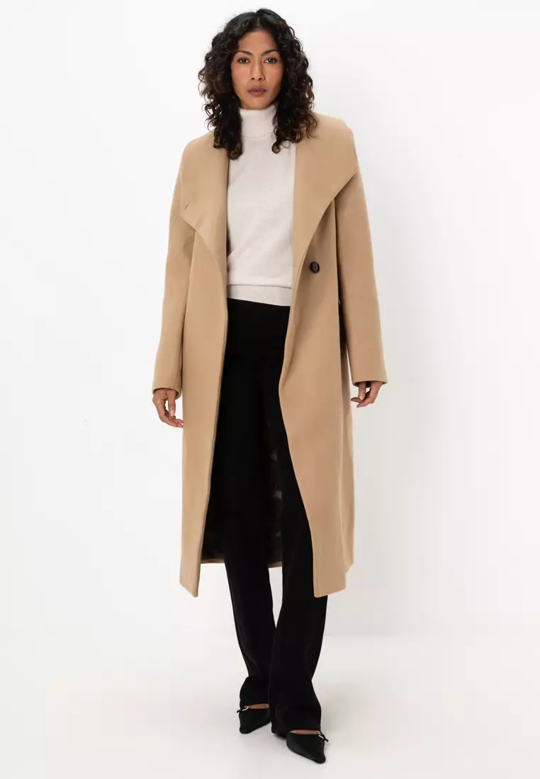 Buy Mango Belted Manteco Wool Coat 2025 Online ZALORA Philippines