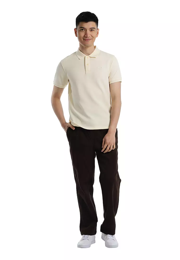 Forest Mens Cotton Slim Fit Polo Tee - 23961-15Beige