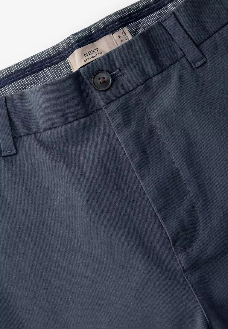 Stretch Chinos Trousers Straight Fit