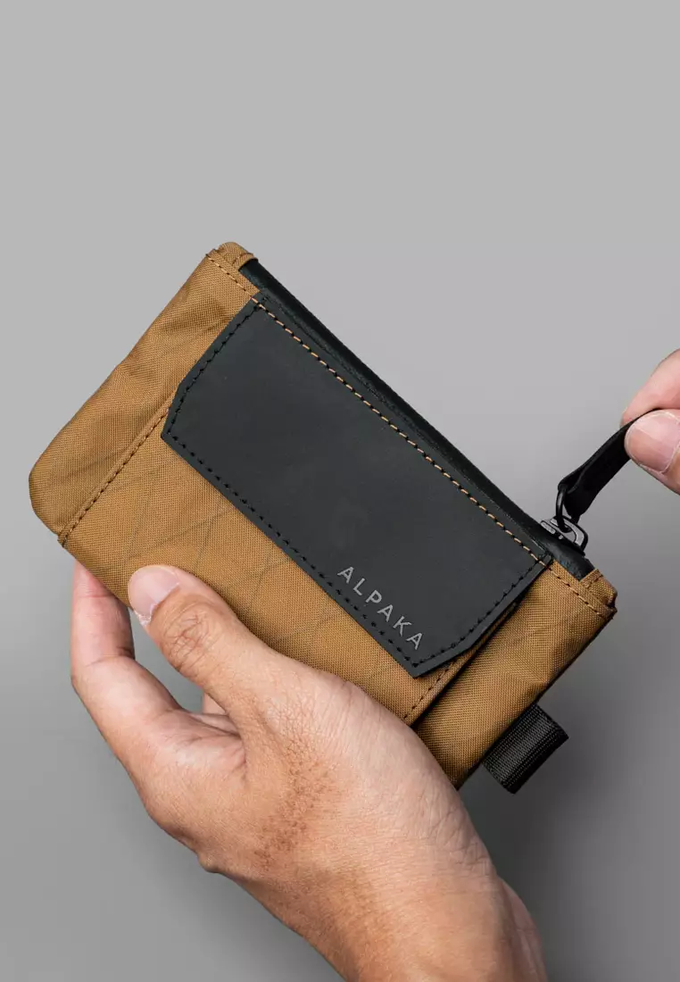Alpaka Zip Pouch Coin - Coyote Brown
